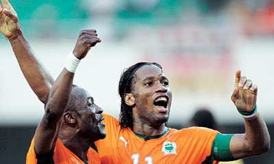 코트디부아르 8강 선착 아프리칸 네이션스컵, 베냉 꺾어
