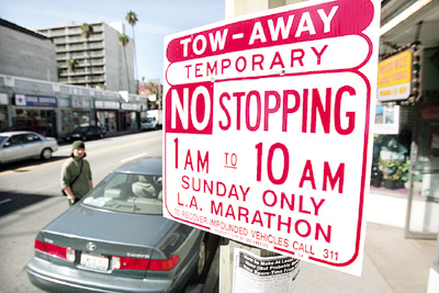 이번 일요일 LA 마라톤 교통 통제 안내