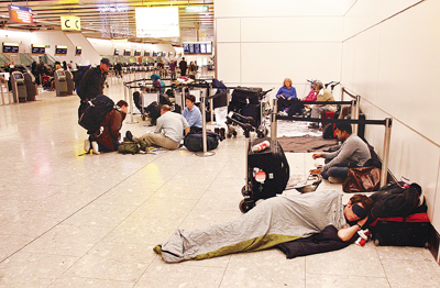 유럽 폭설 주요공항 마비