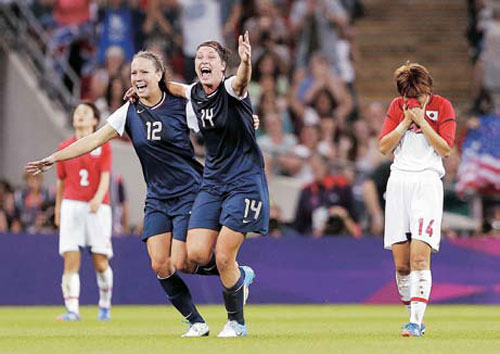 미국여자축구는 3연패