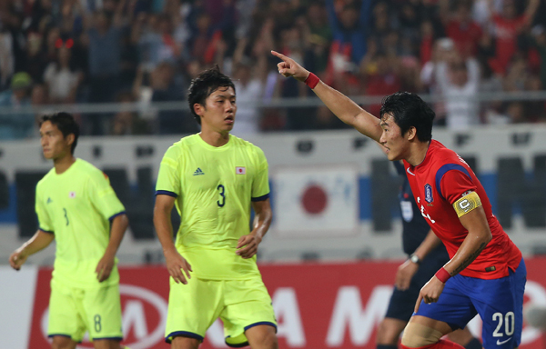 한국축구 4강 진출, 일본에 1-0