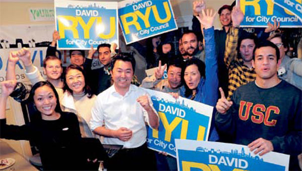 데이빗 류, LA 시의원 결선 진출