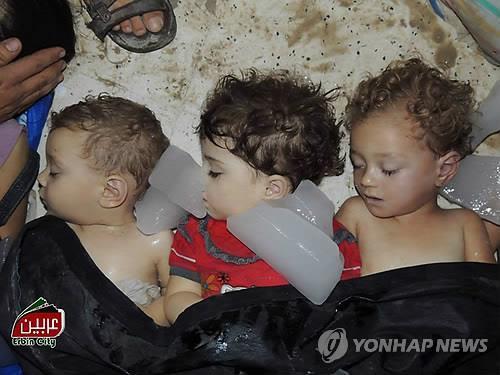 시리아 독가스 학살장면 방송에 미국 시청자 충격