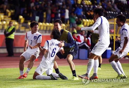 < U-17 월드컵> 한국, 벨기에전서 승리 부르는 흰색 유니폼 착용
