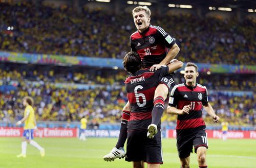 독일, 브라질 맹폭 7-1 대승…결승 선착